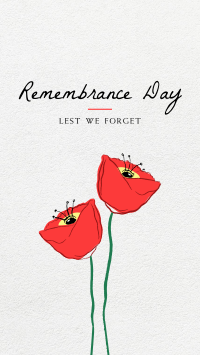 Simple Remembrance Day Instagram Story Image Preview