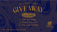Easy Giveaway Mechanics Facebook Event Cover Design
