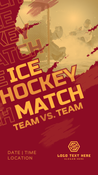 Ice Hockey Versus Match Instagram reel Image Preview