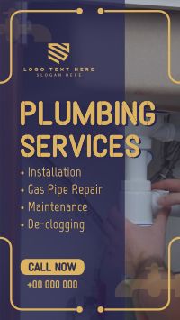 Plumbing Pipes Repair Instagram Reel Preview