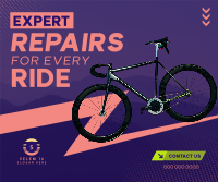 Bicycle Repair Lightning Facebook Post Design