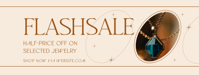 Jewelry Flash Sale Facebook cover Image Preview