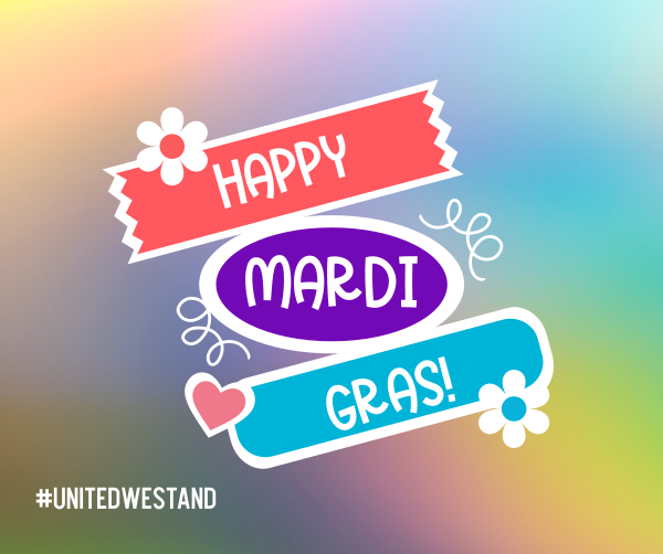 Mardi Gras Flag Facebook Post Design Image Preview