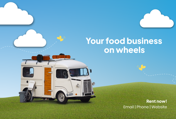 Rent Food Truck Pinterest Cover Design Image Preview