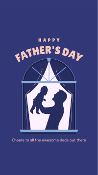 Father & Child Window Facebook story Image Preview