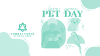 Loving Your Pet Facebook Event Cover Design