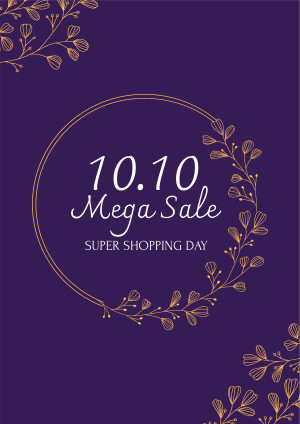 10.10 Floral Sale Flyer Image Preview