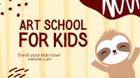 Art School for Kids Facebook Event Cover Design