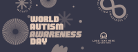 Abstract Autism Awareness Facebook Cover Design