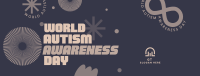 Abstract Autism Awareness Facebook Cover Image Preview