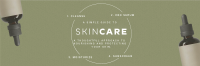 Minimalist Skin Care Routine Twitter Header Design