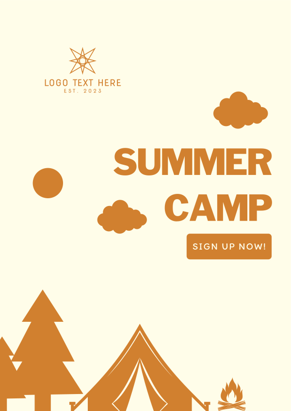 Kids Summer Camp Flyer Design Image Preview