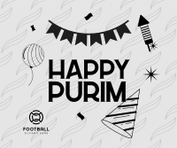 Purim Jewish Festival Facebook Post Design