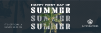 Summer Palm Tree Twitter header (cover) Image Preview