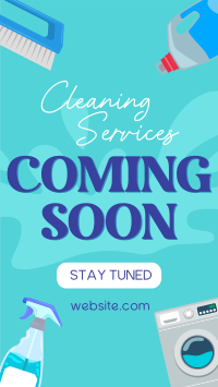 Coming Soon Cleaning Services Instagram reel Image Preview