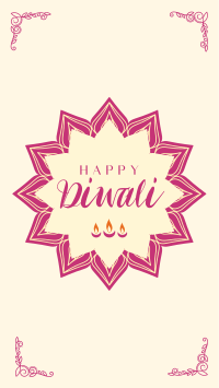 Ornamental Diwali Greeting Facebook story Image Preview