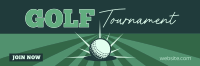 Clean Golf Tournament Twitter Header Preview