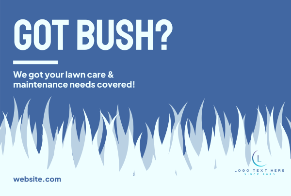 Bush Lawn Care Pinterest Cover Design Image Preview