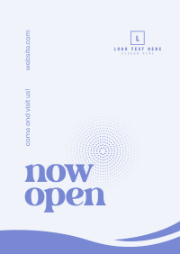 Now Open Poster Design