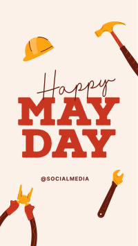 Happy May Day TikTok Video Design