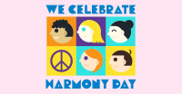 Tiled Harmony Day Facebook Ad Design