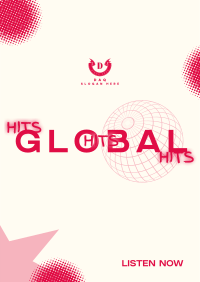 Global Music Hits Poster Design