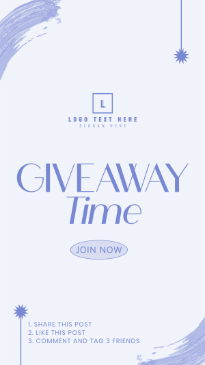 Giveaway Time Announcement Instagram story Image Preview