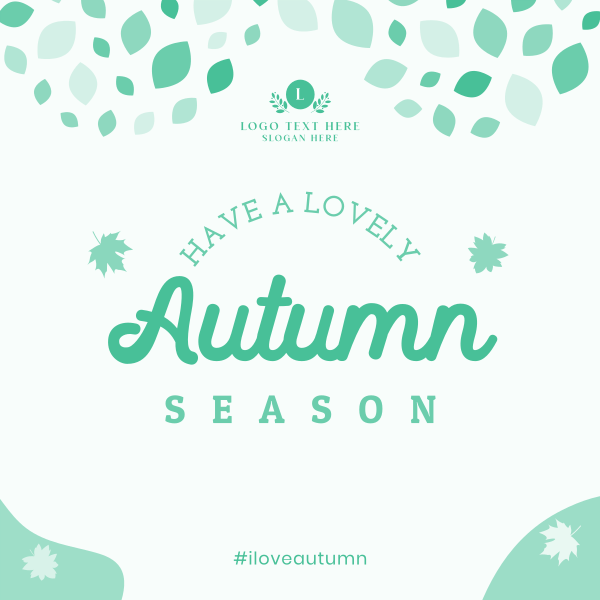 Autumn Leaf Mosaic Instagram Post Design Image Preview