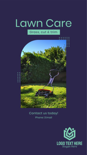 Lawn Mower Instagram story