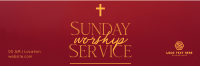 Blessed Sunday Service Twitter Header Design