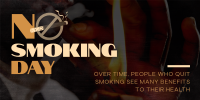 Sleek Non Smoking Day Twitter post Image Preview
