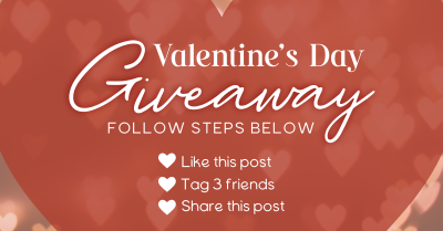 Valentine's Giveaway Facebook ad Image Preview