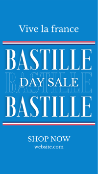 Happy Bastille Day Instagram reel Image Preview