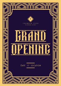 Art Deco Opening Poster Image Preview