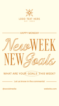 New Goals Monday Facebook story Image Preview
