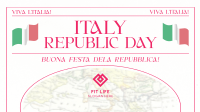 Retro Italian Republic Day Facebook event cover Image Preview
