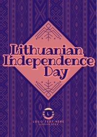 Folk Lithuanian Independence Day Poster Image Preview