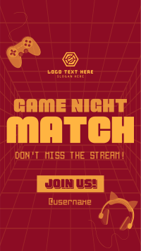 Game Night Match Instagram Story Design