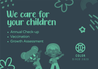 Children's Doctor Postcard Design