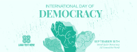 World Democracy Editorial Facebook cover Image Preview