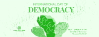 World Democracy Editorial Facebook Cover Design