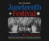 Retro Juneteenth Festival Facebook post Image Preview