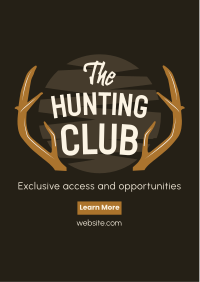 The Hunting Club Flyer Design