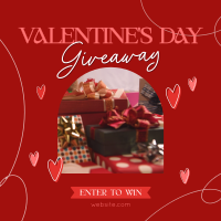Valentine's Day Giveaway Instagram Post Design
