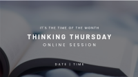 Think Book Facebook Event Cover Design