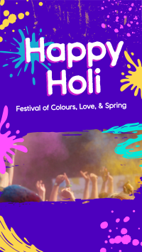 Holi Celebration Instagram story Image Preview