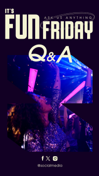 Friday Party Q&A Instagram story Image Preview