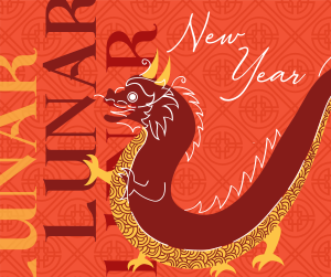 Chinese New Year Dragon Facebook post Image Preview