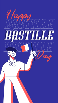 Hey Hey It's Bastille Day TikTok video Image Preview