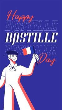 Hey Hey It's Bastille Day TikTok Video Image Preview